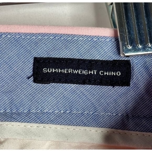 J. Crew Sutton Pink Casual Summerweight Chino Pants Mens 33x32 - Picture 6 of 6